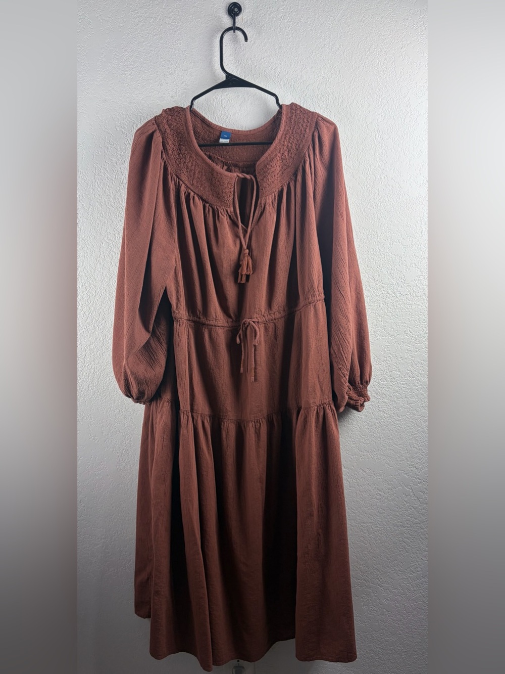 Old Navy Brown Cottage Style Maxi Dress Size XXL NC0294